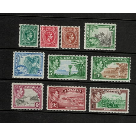 Definitive Postage Stamps - Jamaica Scott #116 To 125 - Definitives Issue From 1938-51 - Collectible Postage Stamps