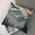 thumbnail image 7 of nygtbtfer Set of 2 with and Pine Trees Country Rustic Nature Gray Velvet Soft Washable Couch Living Room Square Cushion White, 7 of 7