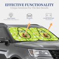 thumbnail image 3 of Goofa Avocado with Glasses Pattern 2 Piece Car Windshield Sun Shade Foldable | Front Windshield Shade for Sun, Heat and UV Rays | Sunshade for Car Front Window-, 3 of 7