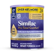 Similac Pro-Total Comfort Powder Baby Formula for Delicate Tummies with 2'-FL HMO for Immune Support, 29.8-oz Can