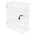 Dustproof Clear Acrylic Display Case Countertop Box Shelves Showcase w