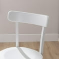 thumbnail image 4 of Linon Ada Beechwood Chairs Commercial Grade Fully Assembled Set of 2 in White, 4 of 7