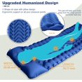 thumbnail image 2 of Sleeping Pad for Camping, 4in Thick Backpacking Air Mattress with Built-in Pillow & Foot Pump, Compact Sleeping Mat for Hiking, Tent, Car Camping(Blue), 2 of 6