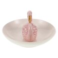 thumbnail image 1 of Flamingo Jewelry Tray Vibrant Porcelain Trinket Dish for Rings, Earrings & Necklaces Stylish Home Decor Organizer for Birthdays & Weddings, 1 of 5