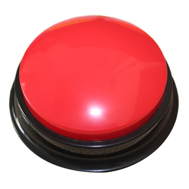 VONKY 1/2/3/5 Buzzers de Réponse de Bouton de Conversation Enregistrable Interactif pour les Effets Sonores Drôles Parti Inclus Rouge 3PCS