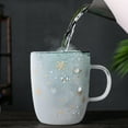 thumbnail image 4 of 300ml Snowflake Clear Glass Coffee Cup Whiskey Beer Double Layer Mug Drinkware, 4 of 8