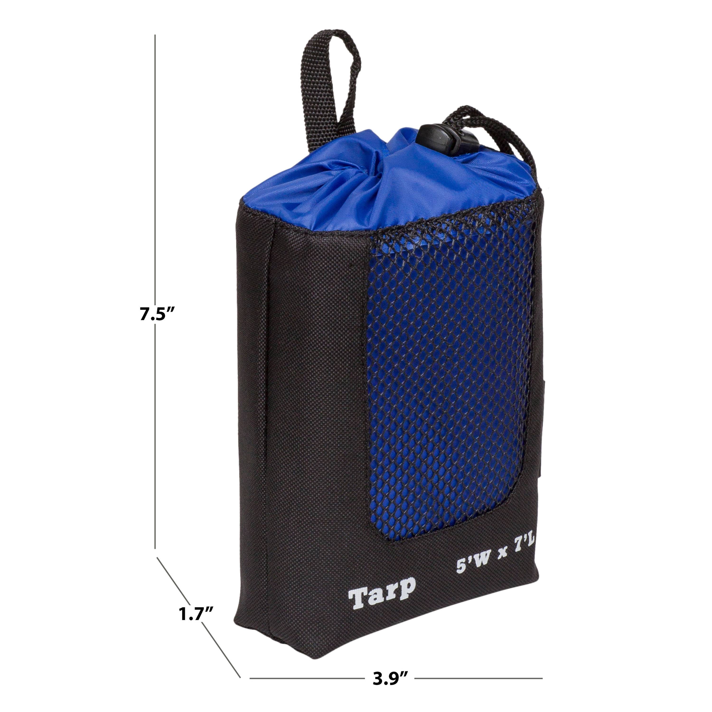 Outdoor Products All Purpose Backpackers Tarp 60in x 84in, Water-Resistant, Compact Storage Pouch