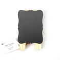thumbnail image 4 of Hello Hobby Small Mini Folding Chalkboard & Dry Erase with Wood Easel, Double Sided, Black MDF, 4 of 5