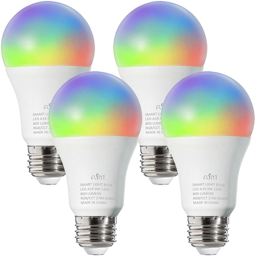 FLSNT Smart Light Bulbs,LED WiFi 2.4G RGBCW Color Changing Light Bulb