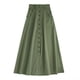 thumbnail image 5 of Faldas para mujer Faldas largas Moda Color sólido Botón Bolsillo Casual Falda de cintura alta Odeerbi ODB-5, 5 of 9