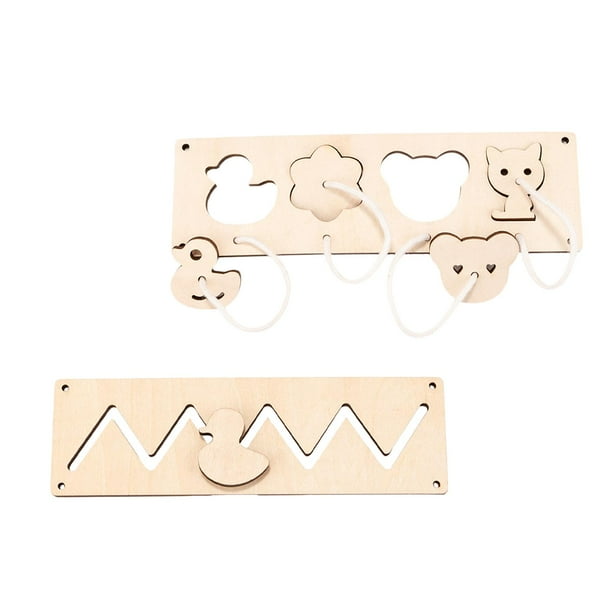 Tablero ocupado Montessori,Juguetes educativos de tablero ocupado Montessori de madera,Juguetes de aprendizaje temprano Material didáctico Jardín de infancia,Rompecabezas de tablero ocupado Macarena Tablero ocupado Montessori