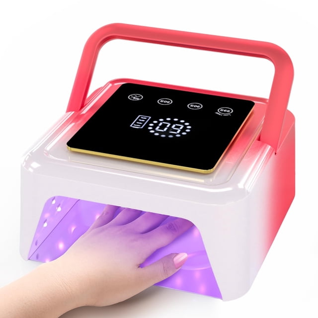 Lámpara LED UV para uñas Meremit, 108 W, recargable, con 36 perlas