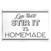 Stupell Industries Homemade If Stirred Humorous Cooking Kitchen Vintage Phrase Graphic Art Unframed Art Print Wall Art, Design by Mollie B.