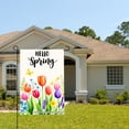 thumbnail image 2 of Hello Spring Floral Garden Flag For Home Outdoor Garden Yard Decor 12x18 Inch, 2 of 5