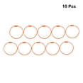 thumbnail image 4 of Masteelf 10pcs Metal Wire Keychain Cables Colored Key Ring Loops for Keychain Hanging Luggage ID 15mm ( Orange ), 4 of 10
