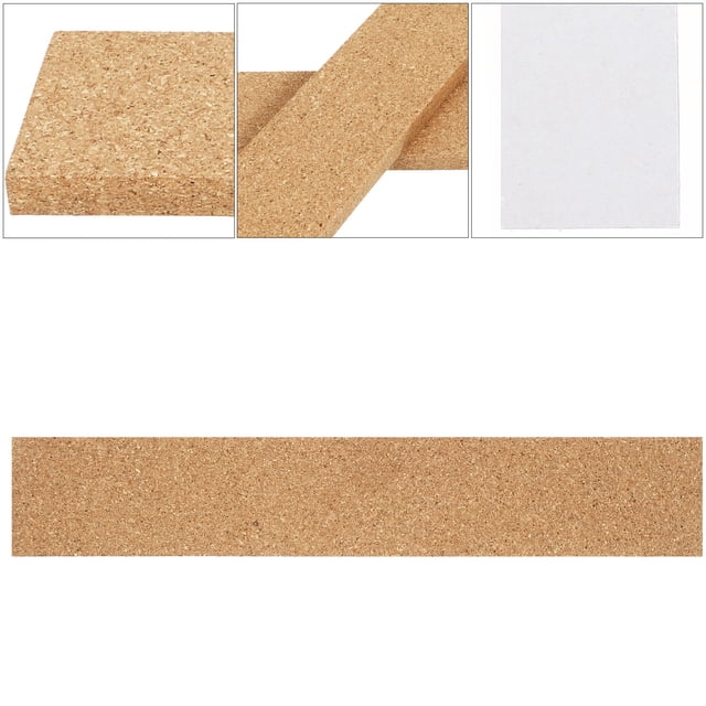 OULII 2pcs Home Office Cork Board Cork Display Board Rectangular Strip for Adults
