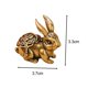 thumbnail image 2 of 2x Estatua de conejo, decoración Feng Shui, de conejo, artesanías, estatua de animales, colección de esculturas para el hogar, gabinete de, 2 of 8