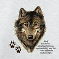 thumbnail image 3 of CafePress - Wolf Totem Animal Guide Watercolor Natu Sweatshirt - Crew Neck Sweatshirt, 3 of 4