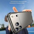 thumbnail image 3 of For iPhone 17 Pro Case Hollow Heat Dissipation Silicone Metal Bumper Phone Cover, 3 of 5
