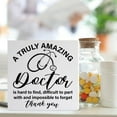 thumbnail image 3 of Zomyto 5"x5" Doctor Gifts, Appreciation Thank You Gifts for Doctor, Doctor Retirement Gifts, New Doctor Medical Students Graduation Gifts, A Truly Amazing Doctor, Wooden Box Sign, 3 of 5