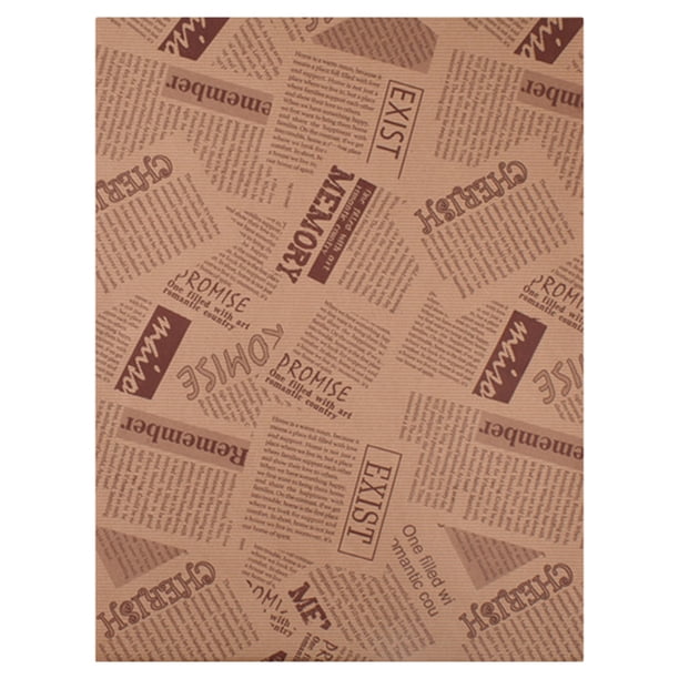 50 hojas de papel encerado Deli para alimentos, revestimientos para cestas, hojas de papel para Picnic, hojas para envolver Deli a prueba de grasa