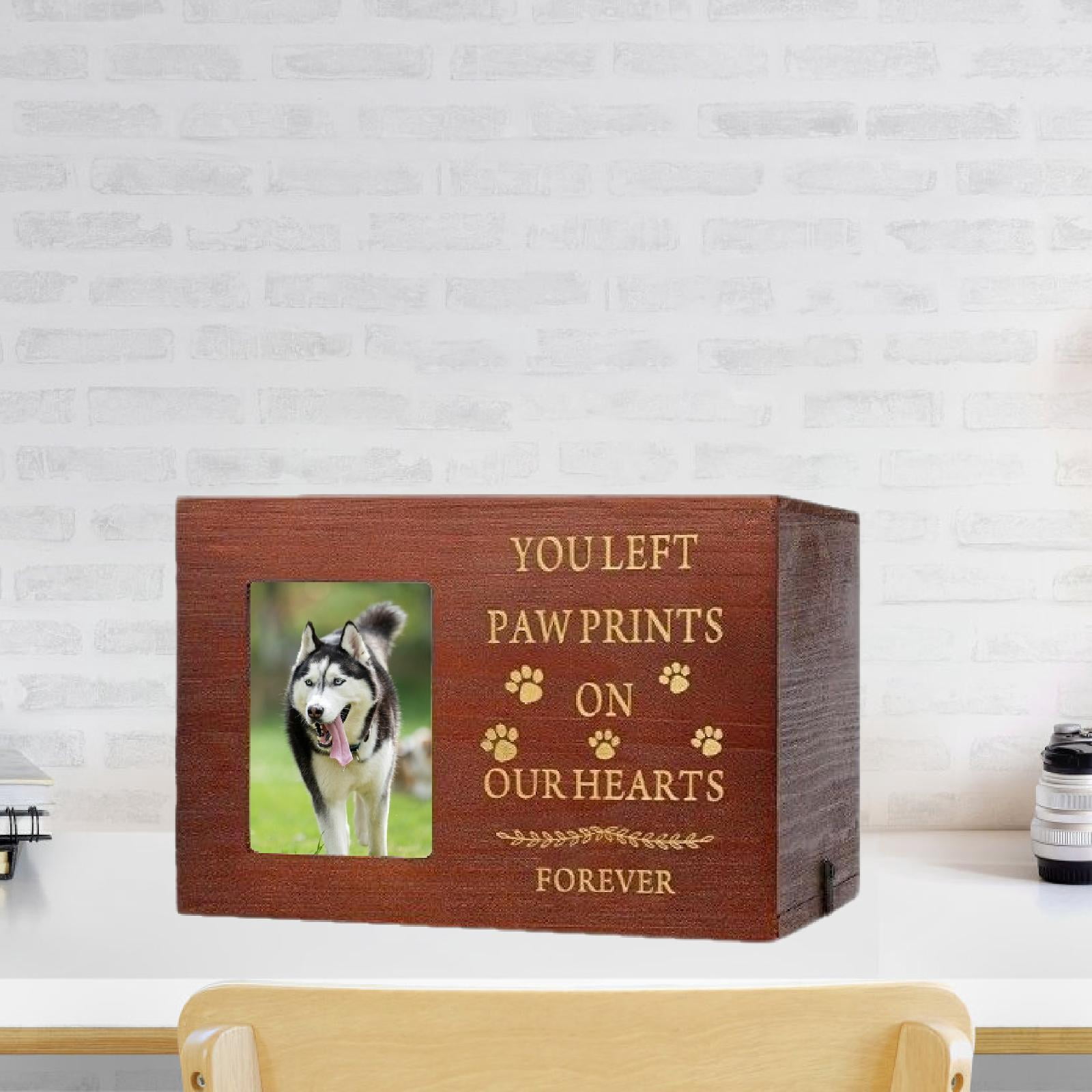 YWMJZEU Wooden Pet Urn Cremation Memorial Urn Comforting Resting Place Souvenir Keepsake
