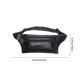 thumbnail image 3 of Riñonera ultraligera Bolsa de pecho antirrobo | Bolso cruzado invisible delgado | Bolsa de deporte de viaje resistente a los arañazos e impermeable | Cuero PU | Café marrón negro | 14.57x8.27x5.51in, 3 of 6