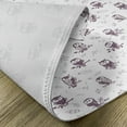 thumbnail image 5 of Ambesonne Animal Place Mats Set of 4, Owls on the Branch, Standard Size, Eggplant and White, 5 of 6