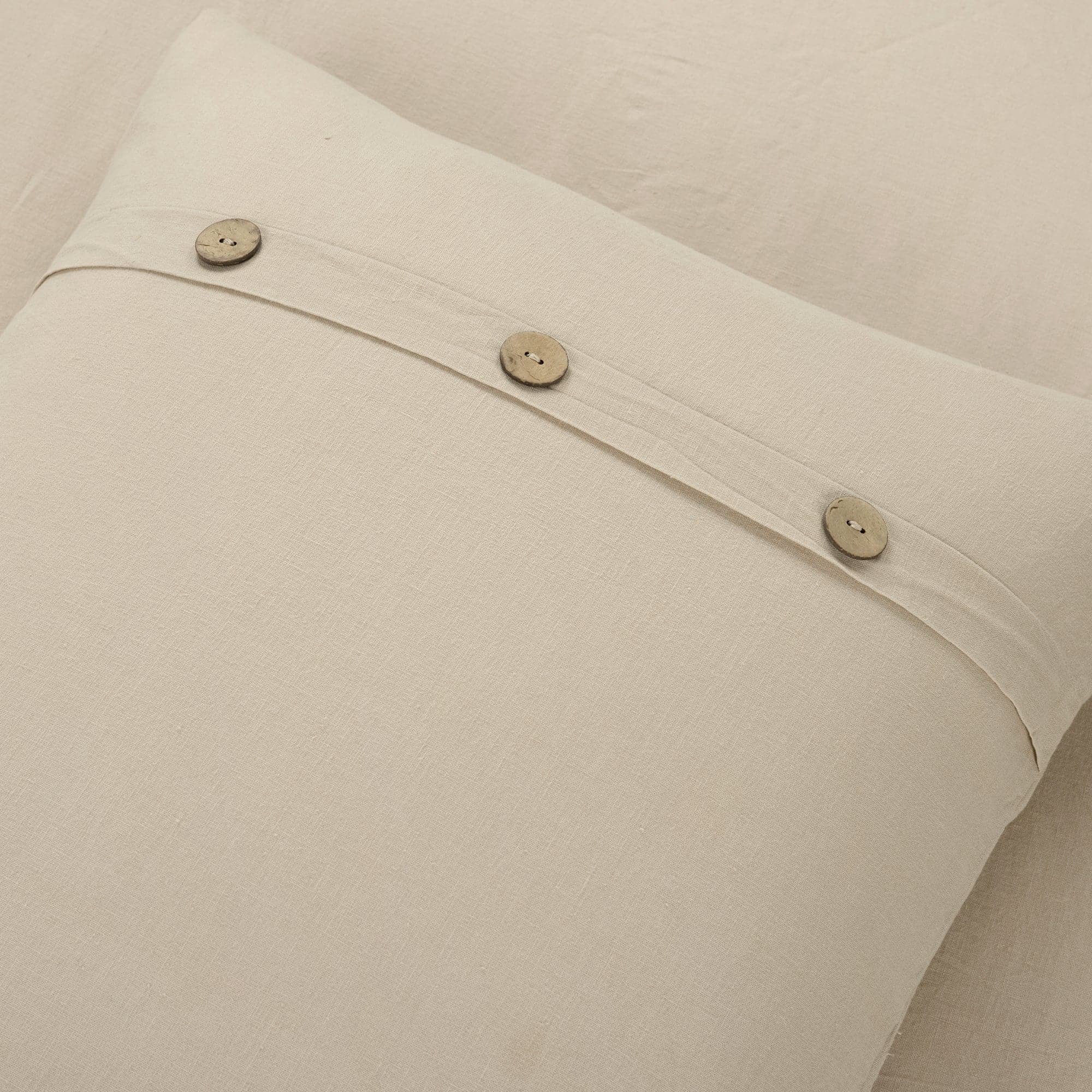Lush Decor Belgian Flax Duvet Cover - Gray - Full/Queen
