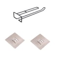 thumbnail image 2 of Inteprter Estante para colgar copas de vino debajo del gabinete, autoadhesivo sin perforaciones, soporte de almacenamiento resistente, colgador Almacenamiento y organización del hogar, 2 of 6