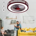 thumbnail image 5 of 22 Inch Semi Flush Mount Ceiling Fans with Lights & Remote Led Chandelier Fandeliers with Lights &Remote  Fandelier Flush Mount For Bedroom Living Room Kitchen Home, 5 of 16