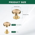 thumbnail image 2 of Uxcell 15 Pcs Metal Stud Rivets 10mm Flower Shape Decoration Screw Back Studs, Gold, 2 of 6