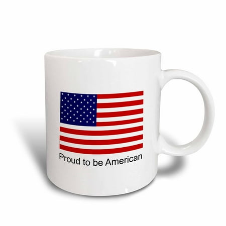 

3dRose Proud to be American - Ceramic Mug 15-ounce