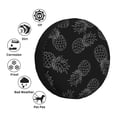 thumbnail image 4 of Goofa White Pineapples Pattern Universal Tire Cover for Jeep, SUV, Truck, and Trailer – Waterproof, UV-Resistant,Easy to Install, Fits 14"-17" Tires-16 inch, 4 of 6