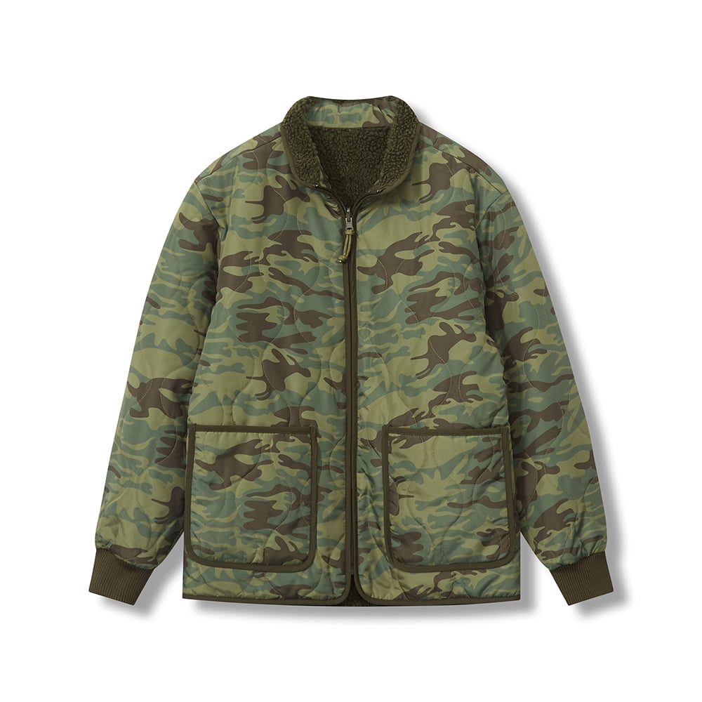 Reversible Padded Jacket Rib Cuff 