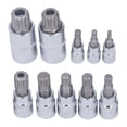 thumbnail image 3 of Spline Bit Socket,10 Pcs Triple Square Triple Square Bit Socket Triple Square Spline Bit Socket Industry-Leading Standards, 3 of 14