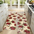 thumbnail image 4 of Kitchen Rugs Sets Of 2,Multicolor Christmas Floral Pattern Anti Fatigue Kitchen Mat Rugs Non Slip Washable,Decorative Kitchen Floor Mats for Kitchen,Sink,Laundry,17"X47", 4 of 5