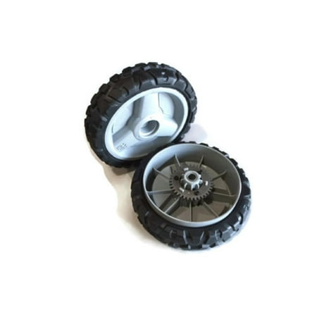 Set of 2 Husqvarna OEM Lawn Mower Drive Wheels AWD (Best Tires For Toyota Sienna Awd)