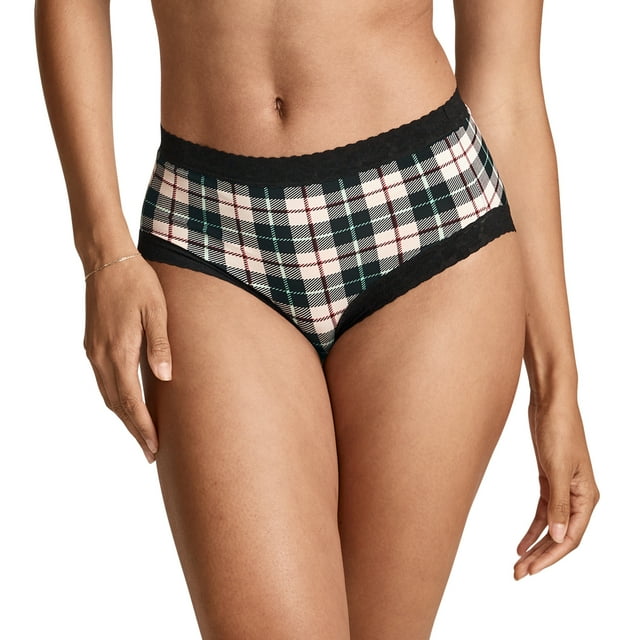 Jockey Culotte en Microfibre à Dentelle Extensible Douce pour Femmes