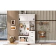 thumbnail image 4 of Euroco  Modern Entryway Bench with Coat Rack, 3 Shelves and Drawers, 3 Sturdy Hooks, 40.2'' Wide Hall Tree with Storage Bench for Hallway, Entryway, Living Room, 4 of 9