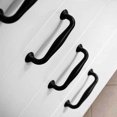 thumbnail image 2 of 96mm Black Door Handles for Kitchen Cabinets & Drawers, 20 Pack Rawiri, 2 of 6