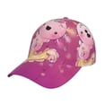 thumbnail image 1 of Balery Cute Pink Axolotl A Gorra de béisbol de tamaño ajustable para correr, entrenar y actividades al aire libre. Gorra de papá para todas las estaciones., 1 of 6