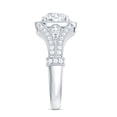 thumbnail image 3 of Rosec Jewels Certified Lab Created Diamond Art Deco Engagement Ring for Women (EF-VS Quality), 14K White Gold, US 9.00, 3 of 8