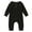 Black, variant on Up to 30% off Newborn Baby Spring And Clothes Comfortable Solid Color Round-neck Rompers 12-18 Months