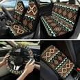 thumbnail image 2 of Yuyamidu Aztec African Tribal Car Seat Covers Full Set 13 PCS Auto Steering Wheel Cover Seat Belt Covers Arm Rest Cushion Coasters Wrist Key Ring Automobile Interior Sets, 2 of 6