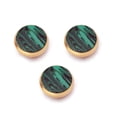 thumbnail image 1 of Yuarrent Botones de saxofón de 3 piezas, trompeta decorativa, accesorios de piedra de concha profesional, pieza de reparación, teclas de buen toque Type2 NO2 Yuarrent OD027068-02, 1 of 6