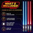 thumbnail image 4 of Lightsaber Led Light Up Chopsticks (2 Pair, Red Blue), 4 of 4