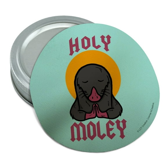 Holy Moley Religious Mole Funny Humor Round Rubber Non-Slip Jar Gripper Lid Opener