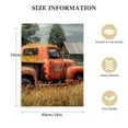 thumbnail image 2 of Nawypu Vintage Old Red Truck Car Wall Art in Field Wall Decor Painting Pictures Print On Canvas The Farm Picture for Farmhouse Home Modern Decoration Car Wall Decor Ready to Hang, 2 of 5