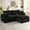 Black, variant on Muumblus 78" Oversized Loveseat Sofa,Boneless Deep Seat Cloud Couch, No Assembly Modern Corduroy Living Room Sofa, Dark Gray